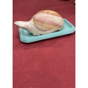 Decorative Snail on Square Dish